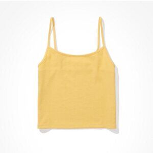 BOGO NWT American Eagle AE Crop Cami Golden Yellow Size XXS